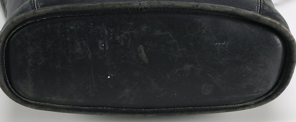 Black Leather Coach Hobo Purse