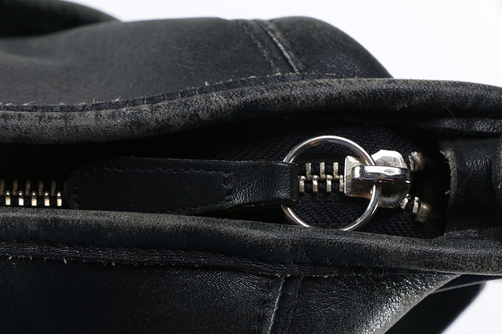 Black Leather Coach Hobo Purse