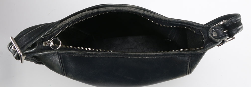 Black Leather Coach Hobo Purse
