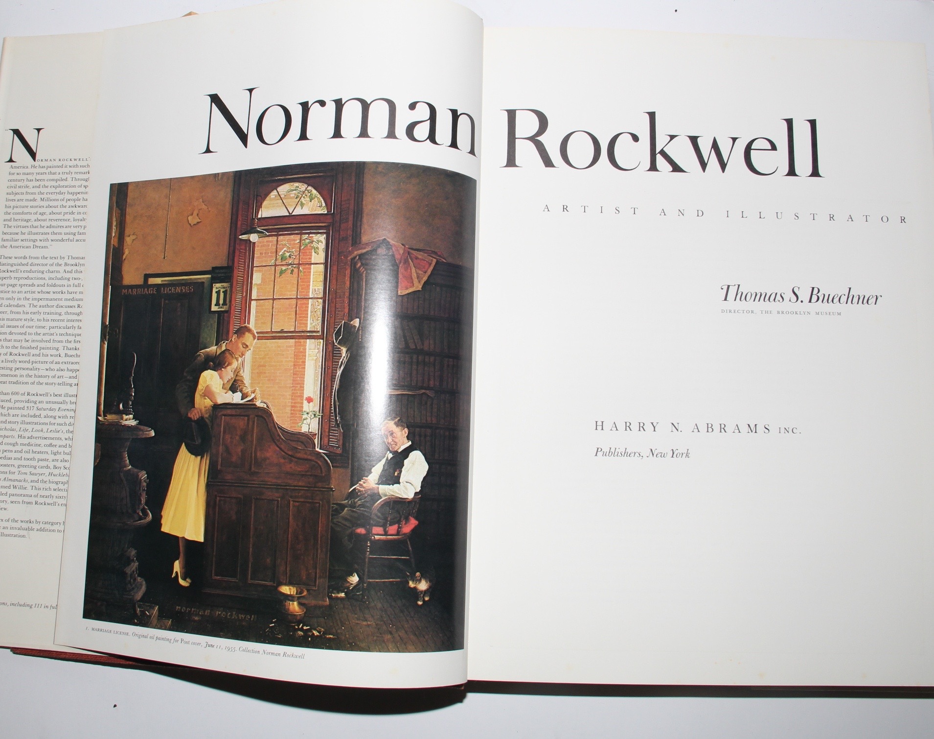 Vintage Hardcover "Norman Rockwell Artist and Illustrator" Art Book