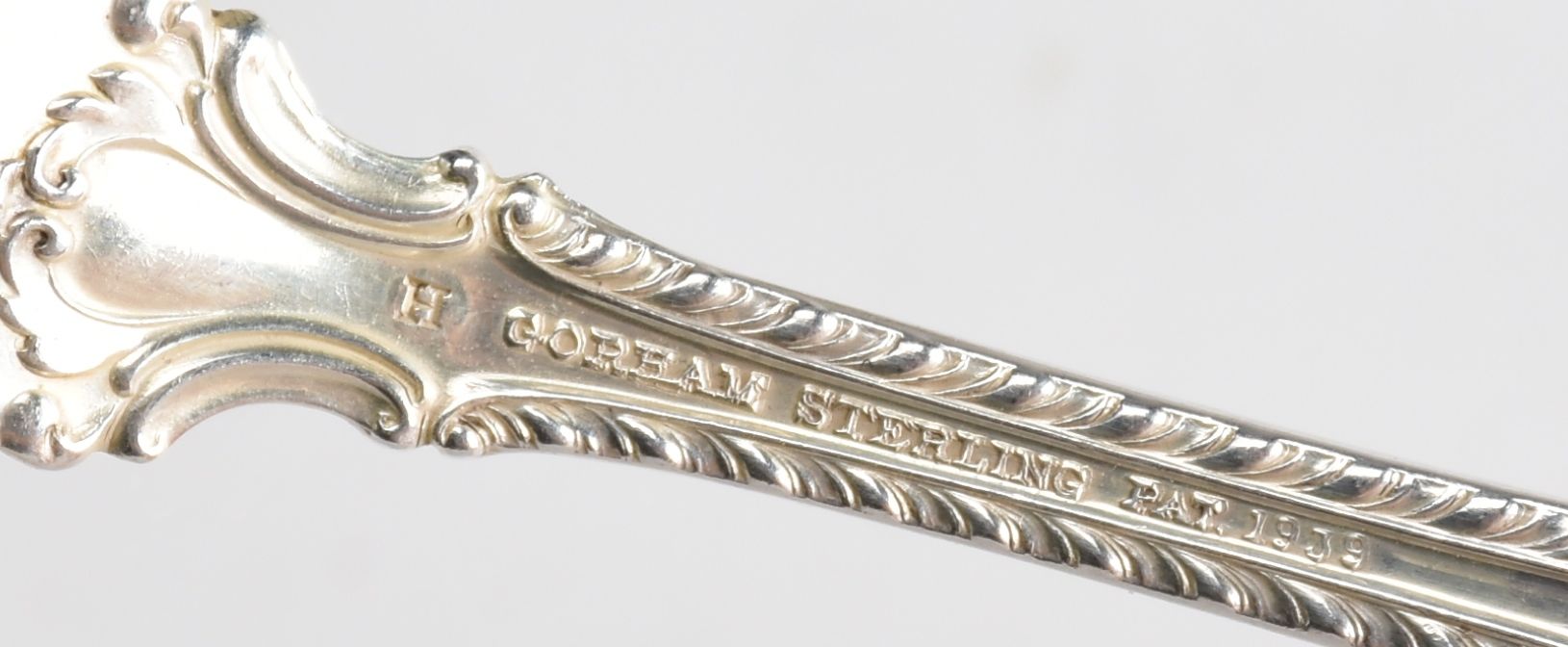 Gorham "English Gadroon" Sterling Flatware Set with "Pamilla" Display Case