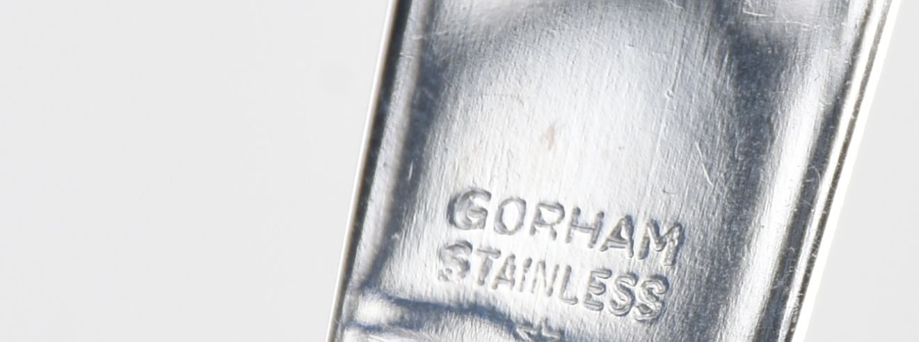 Gorham "English Gadroon" Sterling Flatware Set with "Pamilla" Display Case