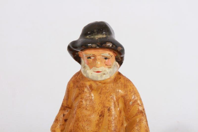 Pair Hand-Painted Cast Iron Old Salt Bookends