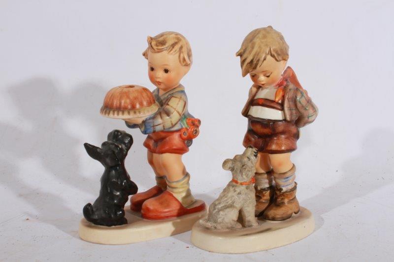 Vintage Hummel Figurines "Begging His Share" and "Not For You"
