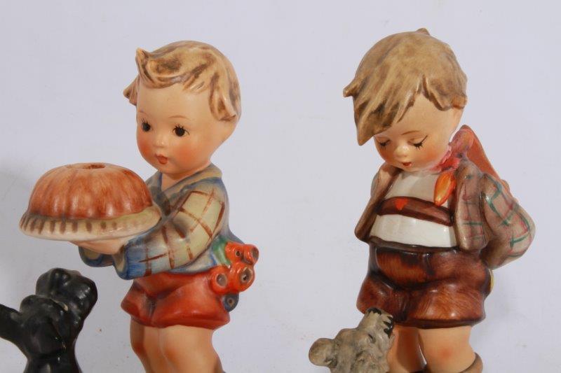 Vintage Hummel Figurines "Begging His Share" and "Not For You"
