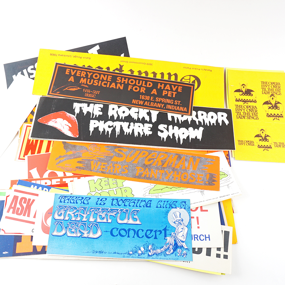 Assorted Vintage Bumper Stickers