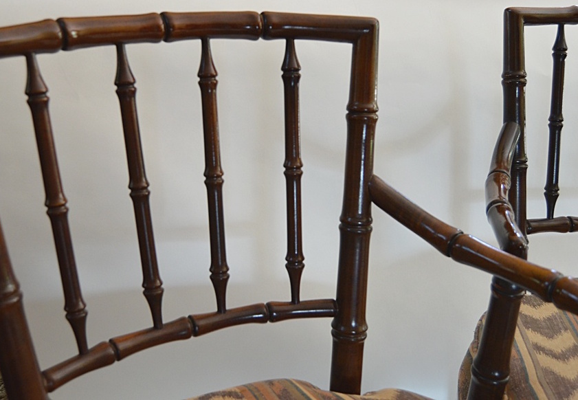 Pair of Drexel Heritage Chippendale Chinoiserie Armchairs