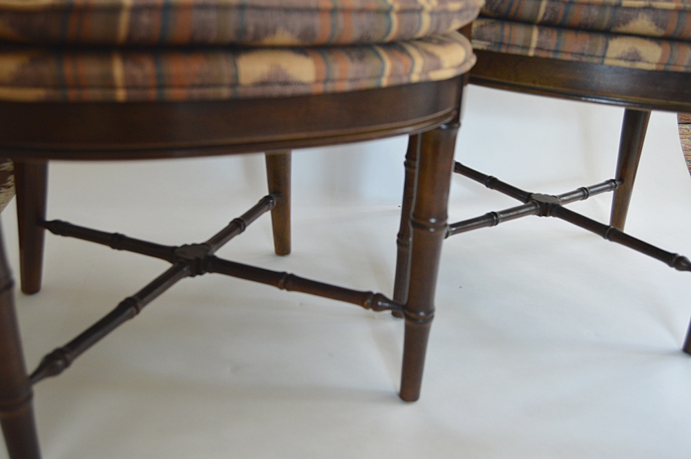 Pair of Drexel Heritage Chippendale Chinoiserie Armchairs