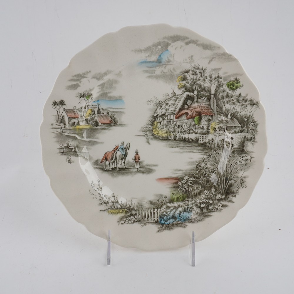 "Happy England" Decorative Plate by Johnson Bros