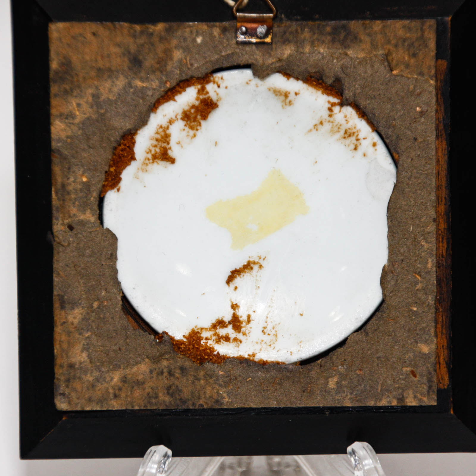 Antique Handpainted Oil on Porcelain Portrait