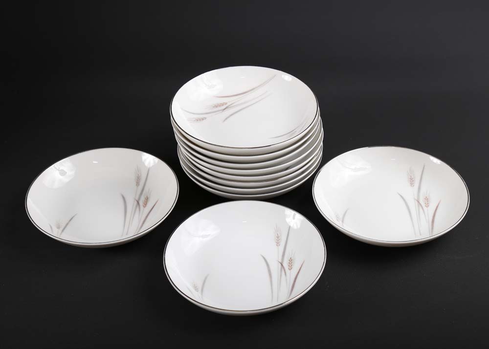 Fine China of Japan Platinum Wheat Collection