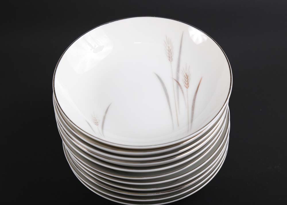 Fine China of Japan Platinum Wheat Collection