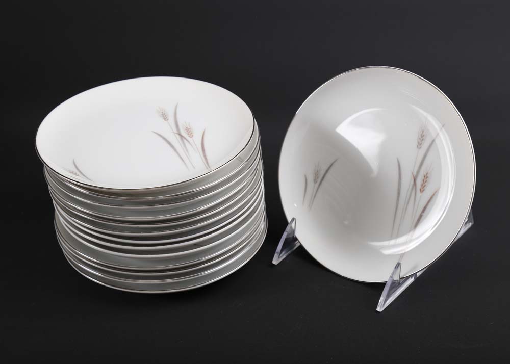 Fine China of Japan Platinum Wheat Collection