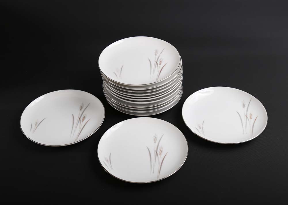Fine China of Japan Platinum Wheat Collection