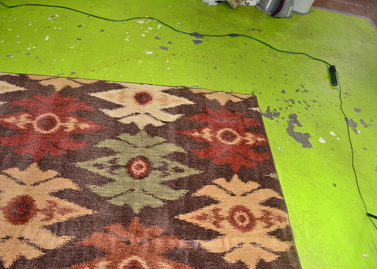 Large Contemporary Floral Area Rug
