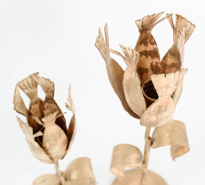 Metal Sculpture Candle Holders