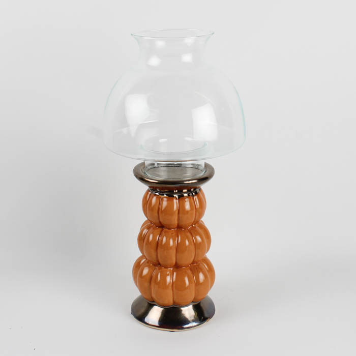 Decorative Candleholder with Glass Shade