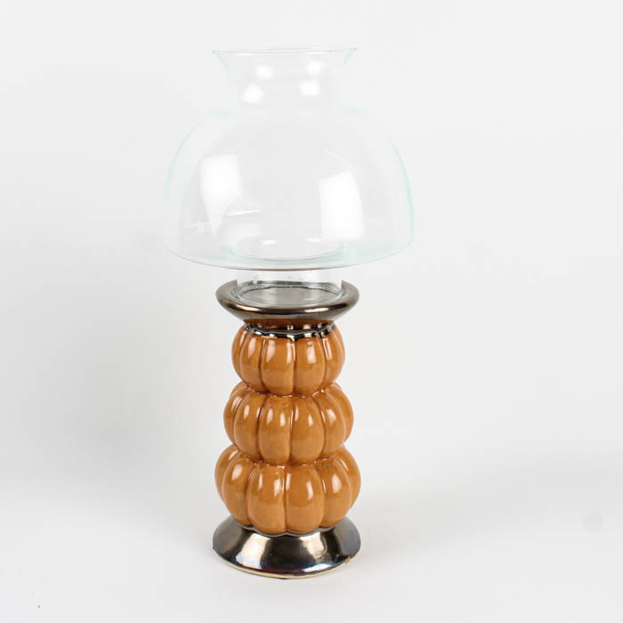Decorative Candleholder with Glass Shade