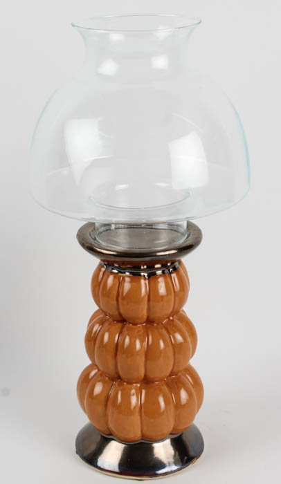 Decorative Candleholder with Glass Shade