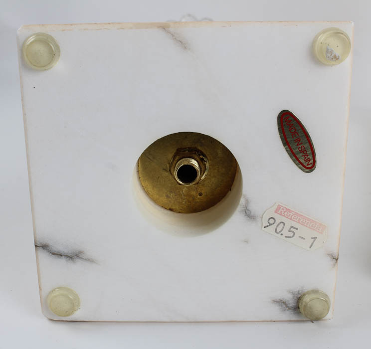 Marble and Glass Candlesticks