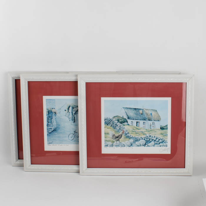 Framed Philip Gray Signed Offset Lithographs