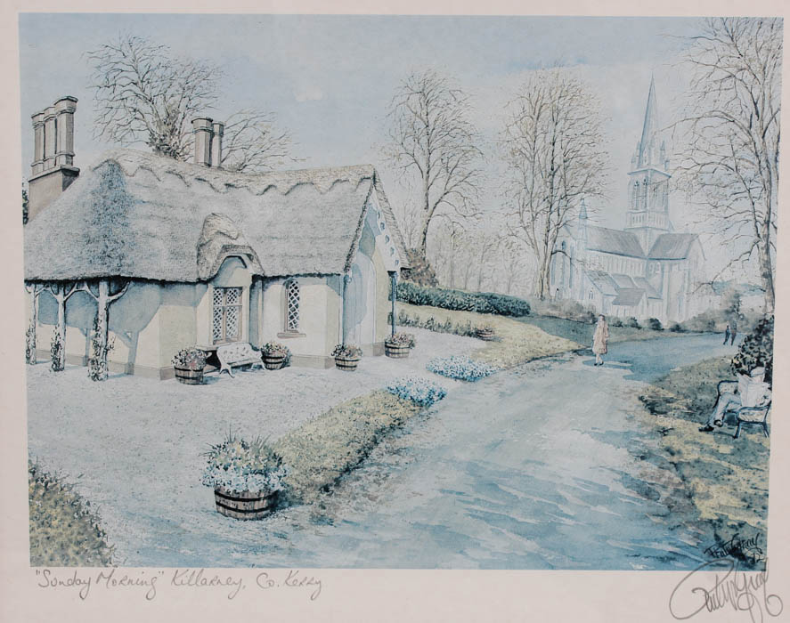 Framed Philip Gray Signed Offset Lithographs