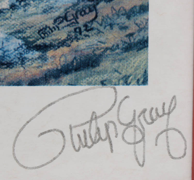 Framed Philip Gray Signed Offset Lithographs