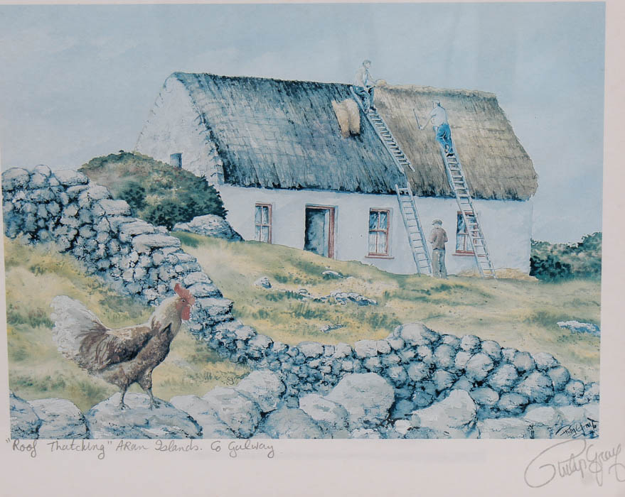 Framed Philip Gray Signed Offset Lithographs