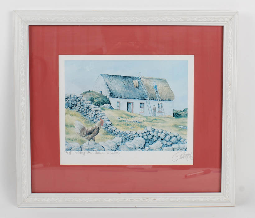 Framed Philip Gray Signed Offset Lithographs