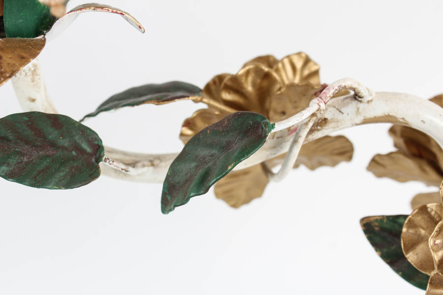 Candelabra Style Floral Lamp with Shades