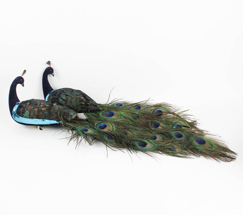 Feather and Sequin Peacock Accesories