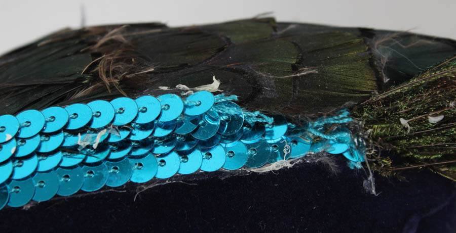 Feather and Sequin Peacock Accesories