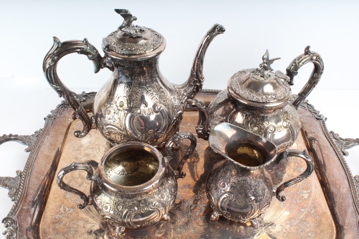James Dixon and Sons Sheffield Silver Plate Tea Service
