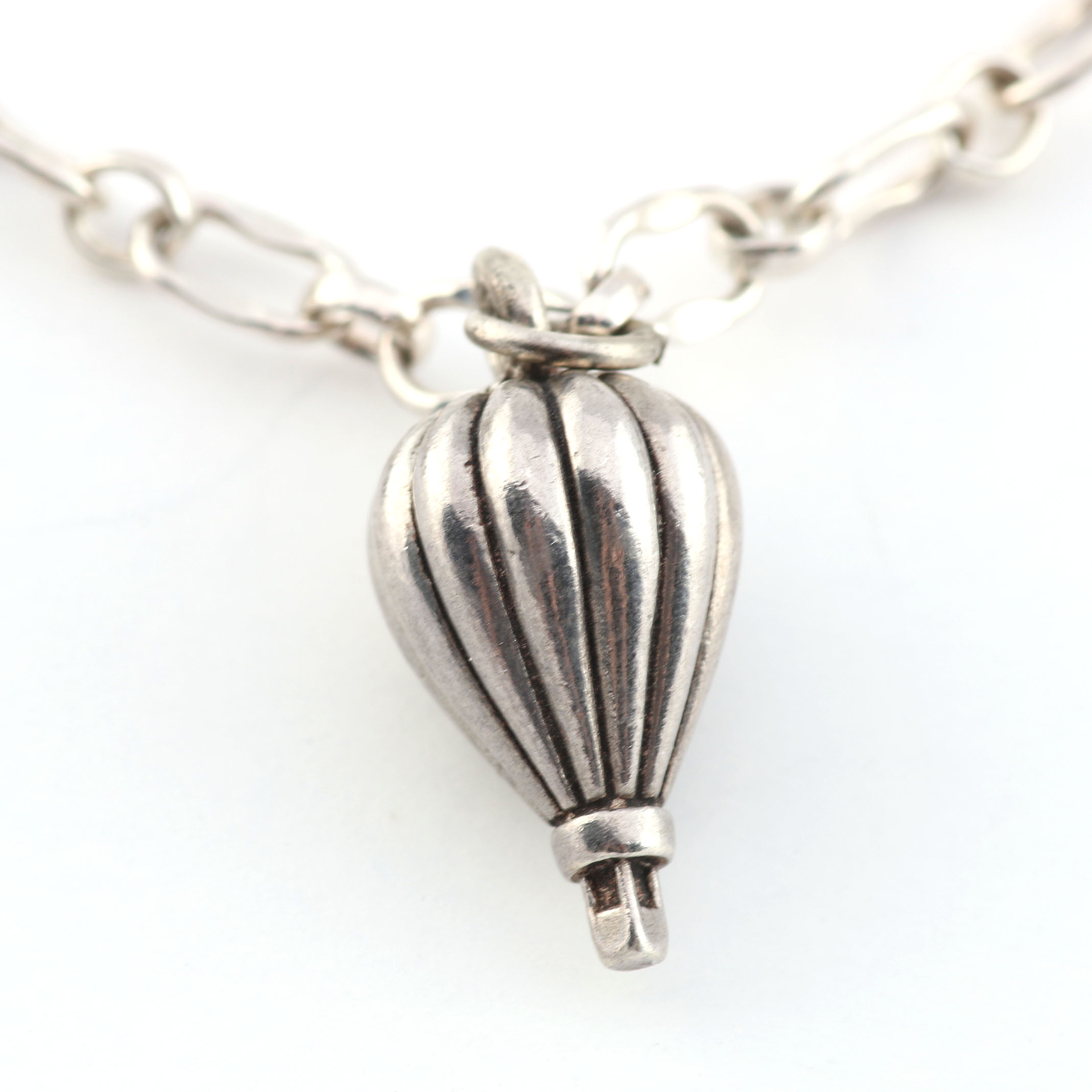 Silver Equestrian, Hot Air Balloon and Steamboat Charm Bracelet