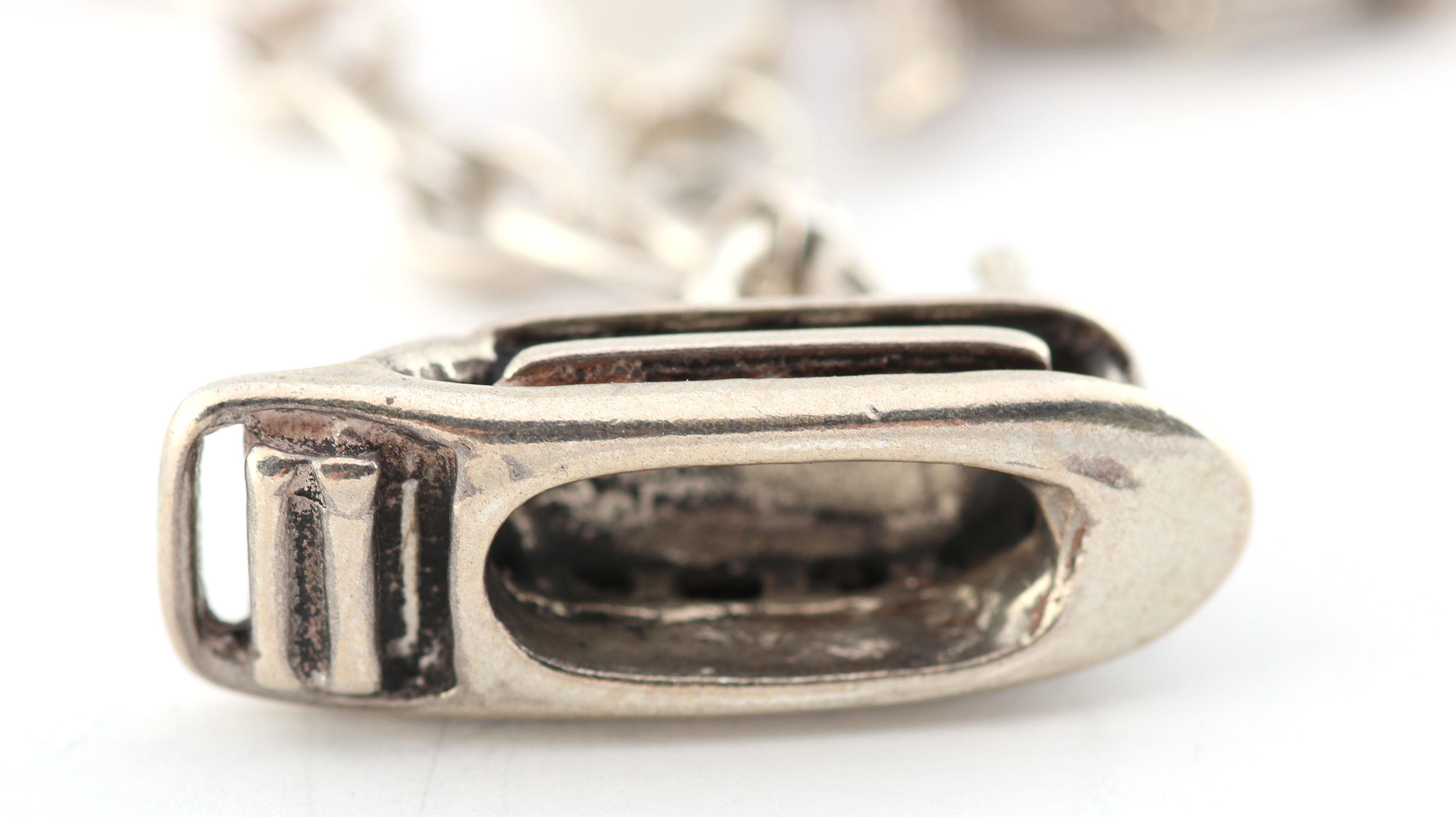 Silver Equestrian, Hot Air Balloon and Steamboat Charm Bracelet