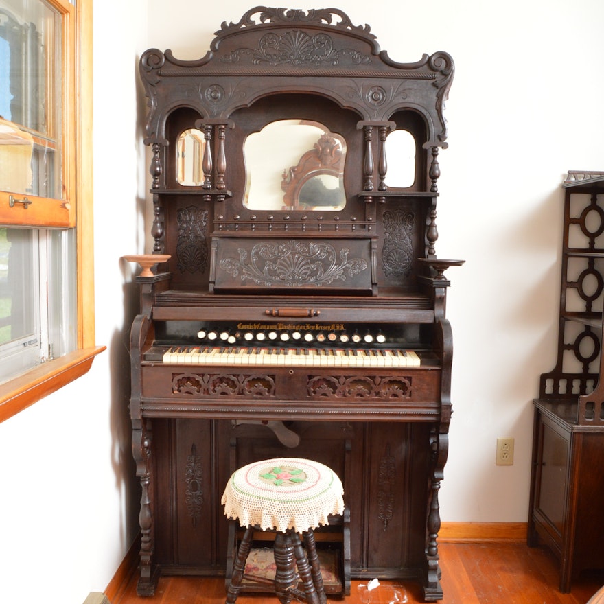 Antique Cornish Company Pump Organ