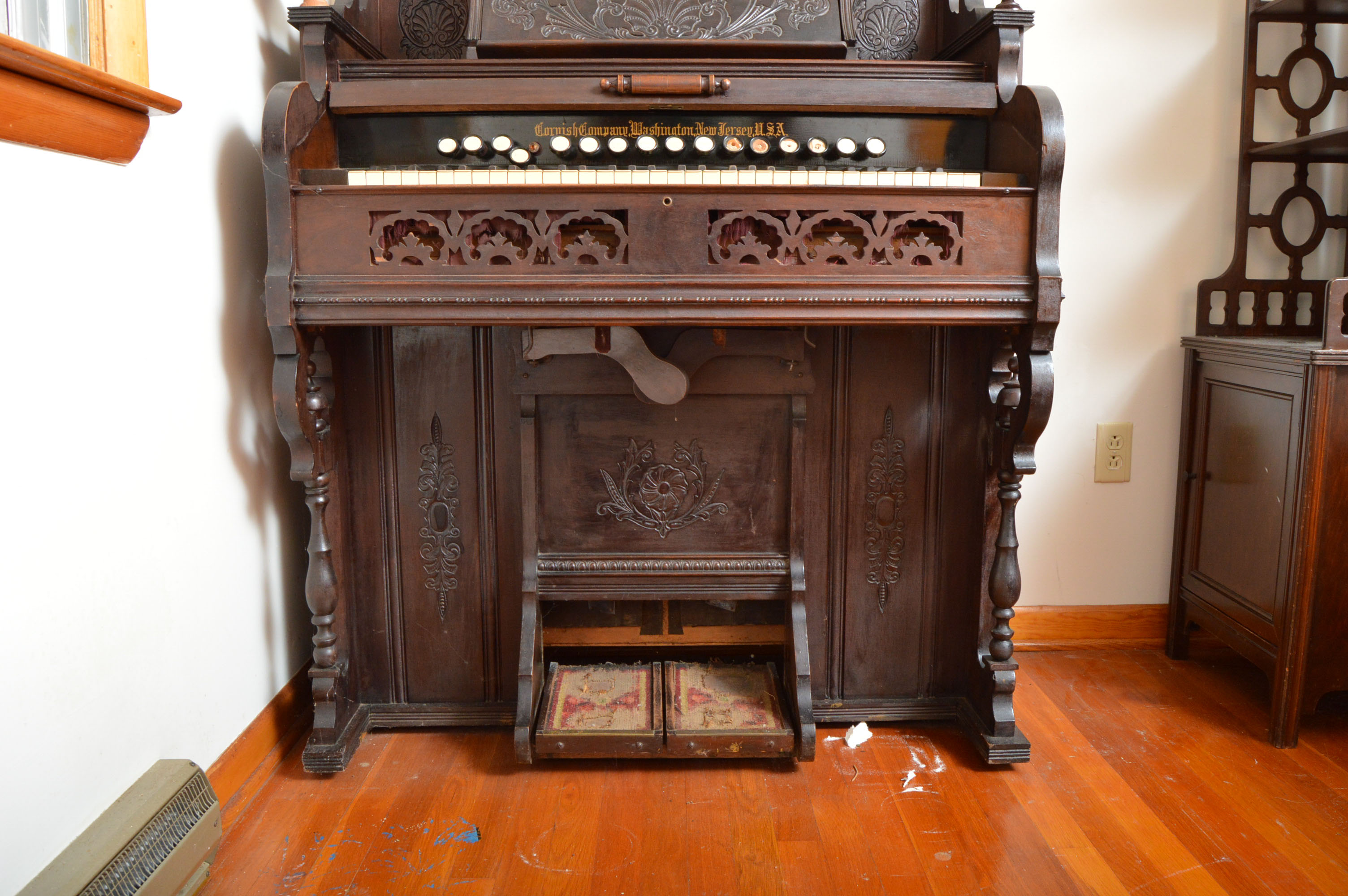 Antique Cornish Company Pump Organ