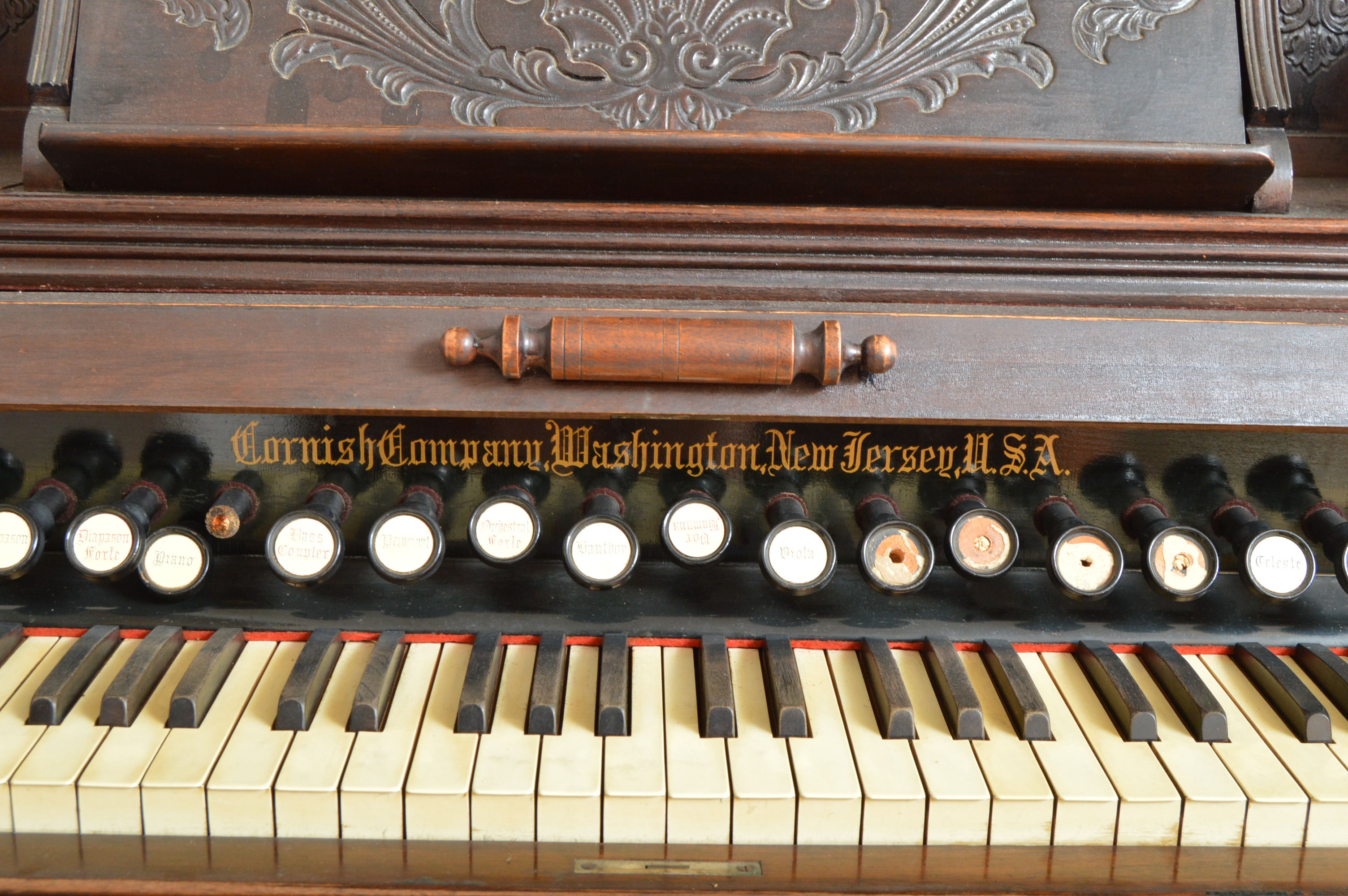 Antique Cornish Company Pump Organ