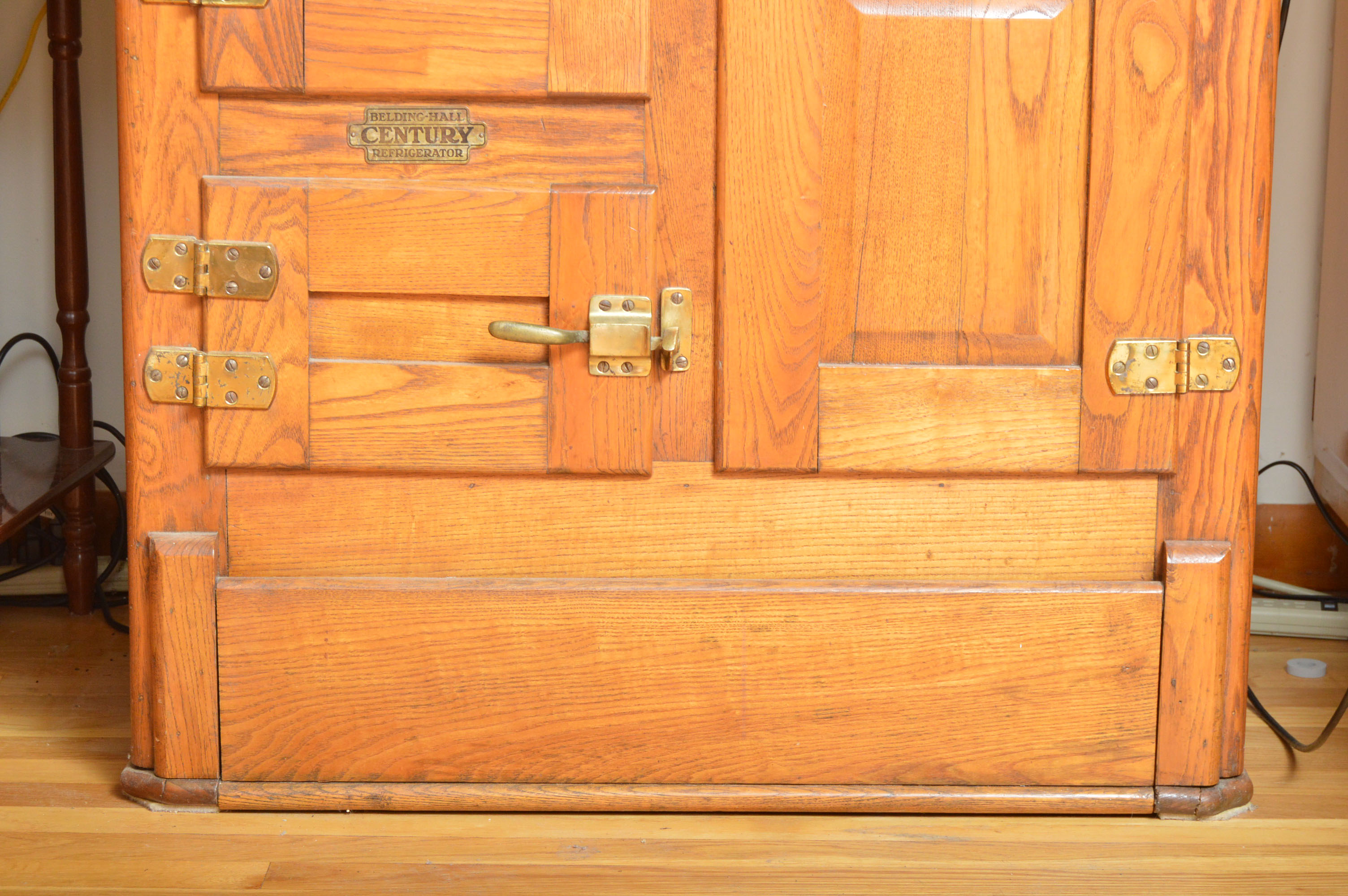Antique Oak Belding-Hall Century Refrigerator
