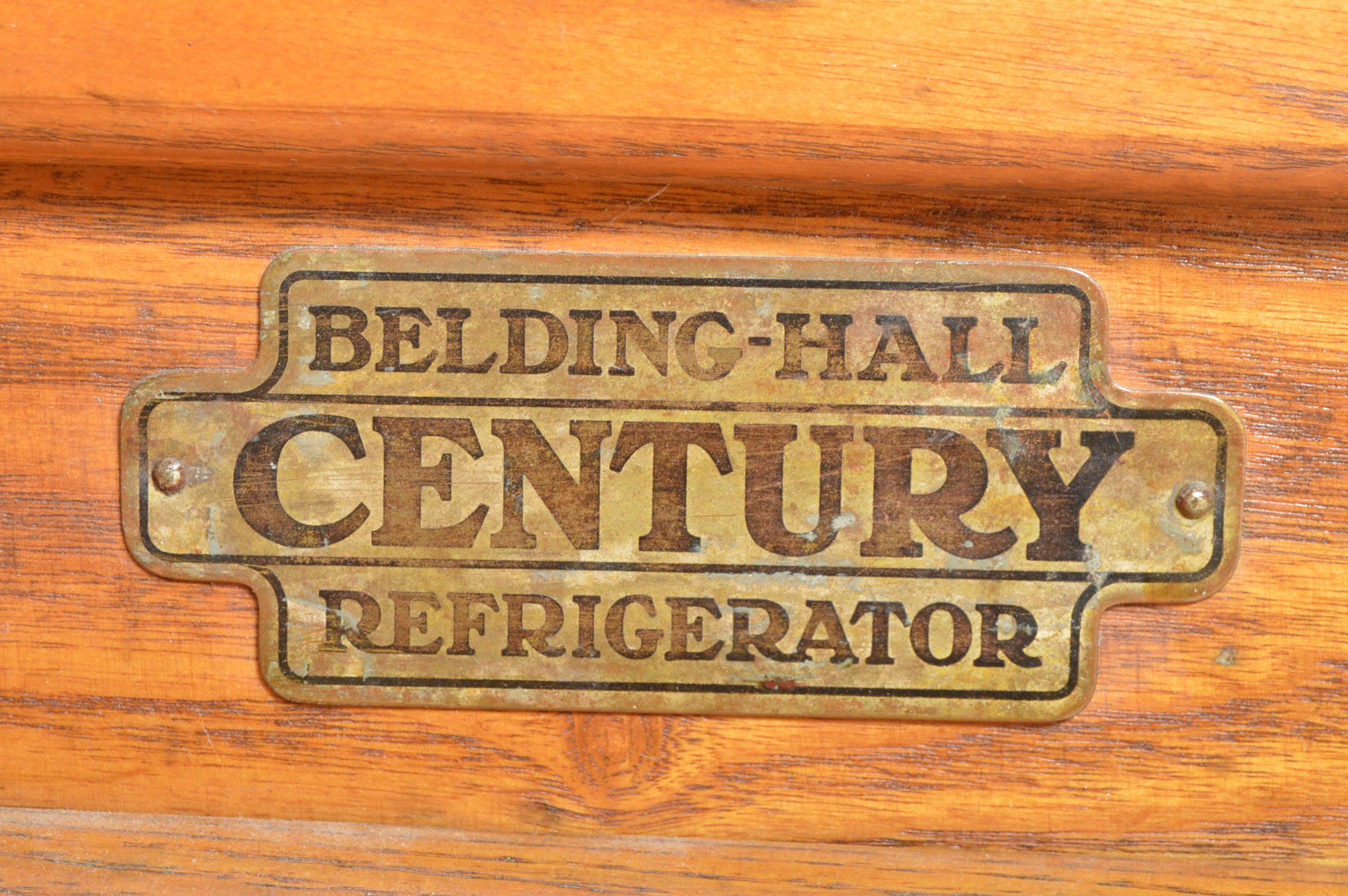 Antique Oak Belding-Hall Century Refrigerator