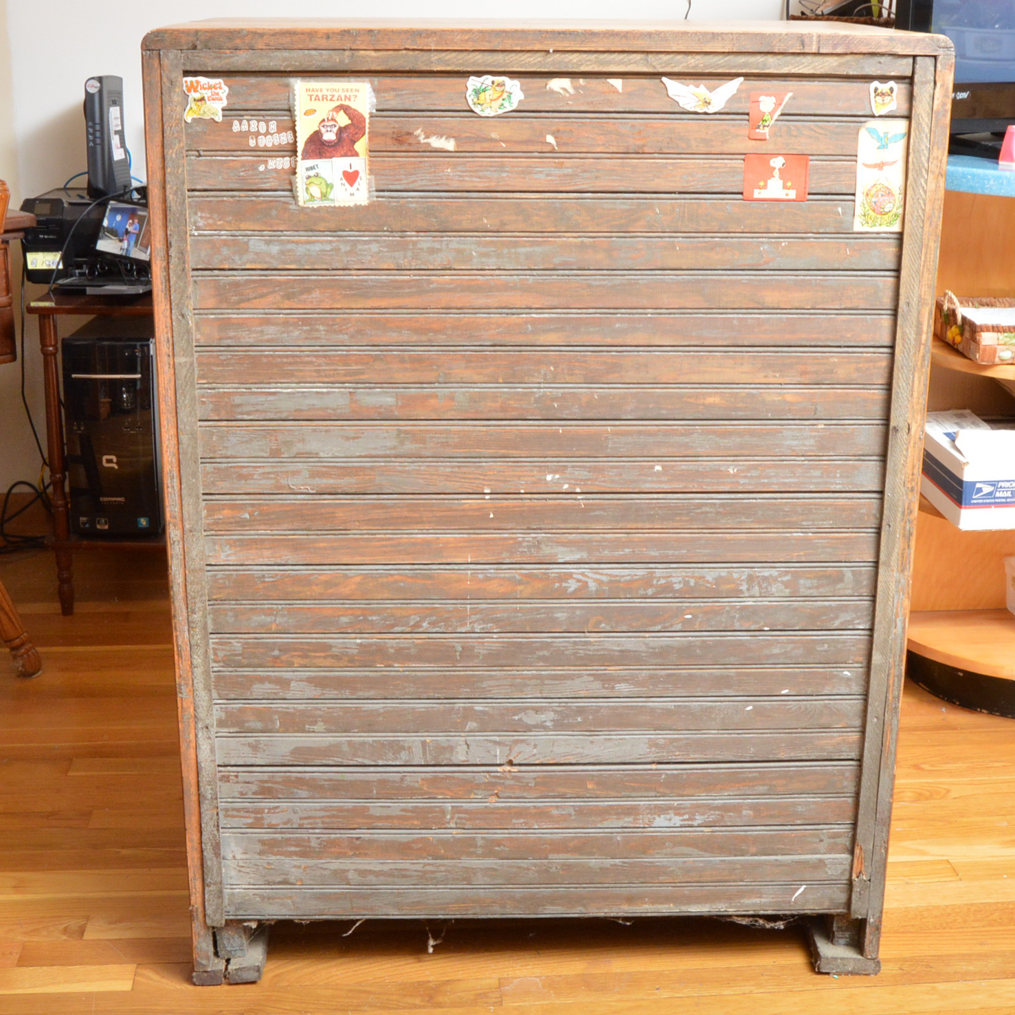 Antique Oak Belding-Hall Century Refrigerator