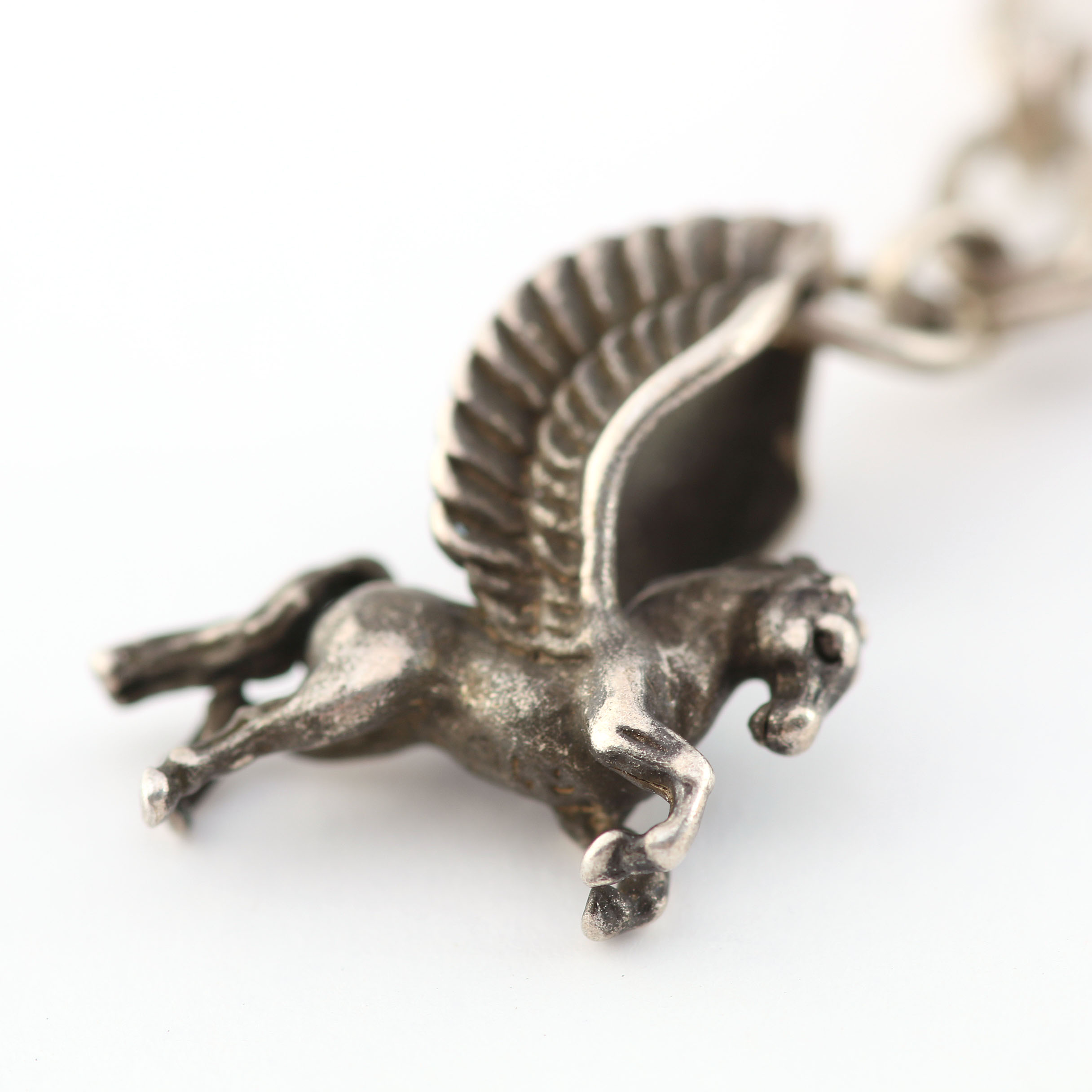 Silver Equestrian Charm Bracelet with Five Charms