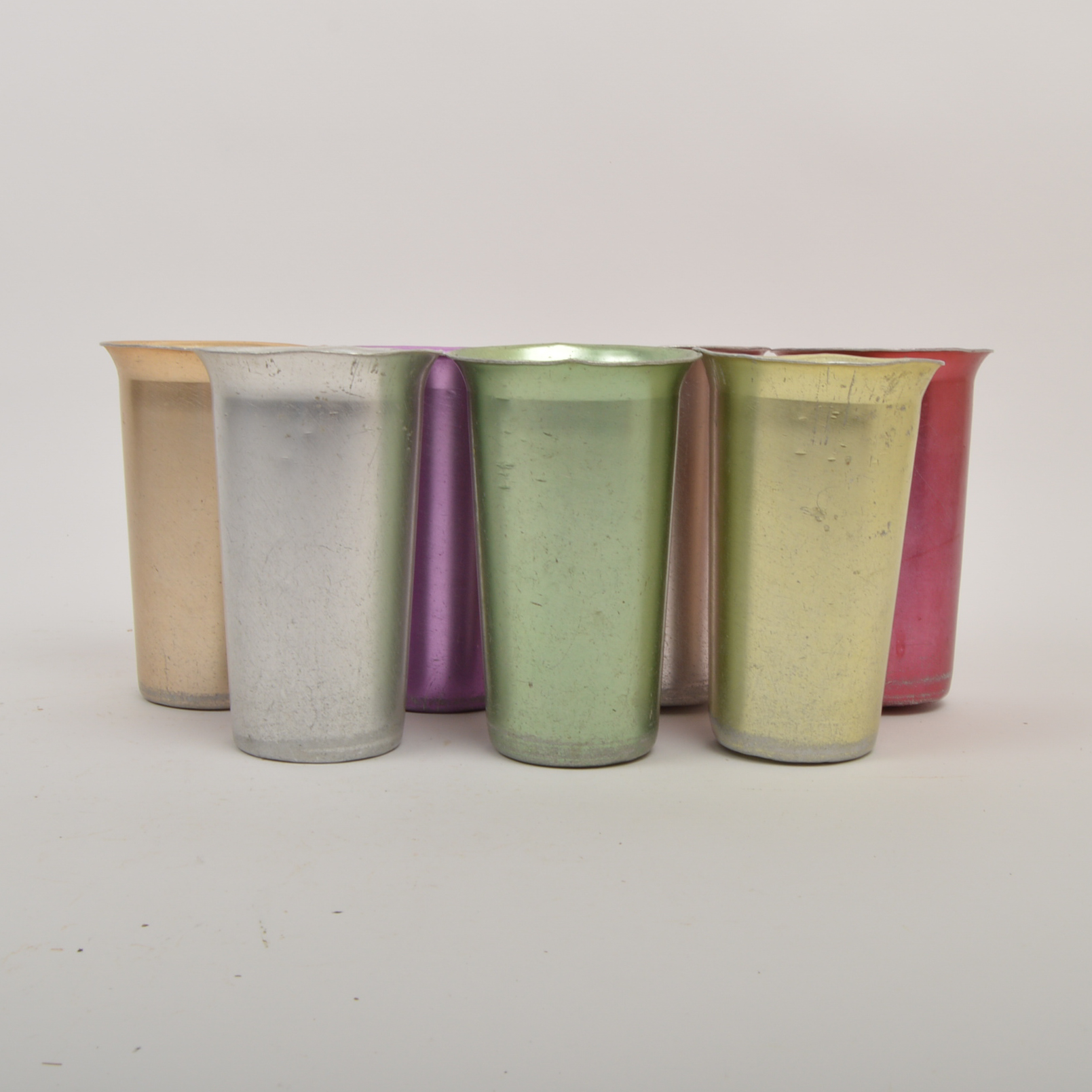 Vintage Zephyr Ware Metal Cups