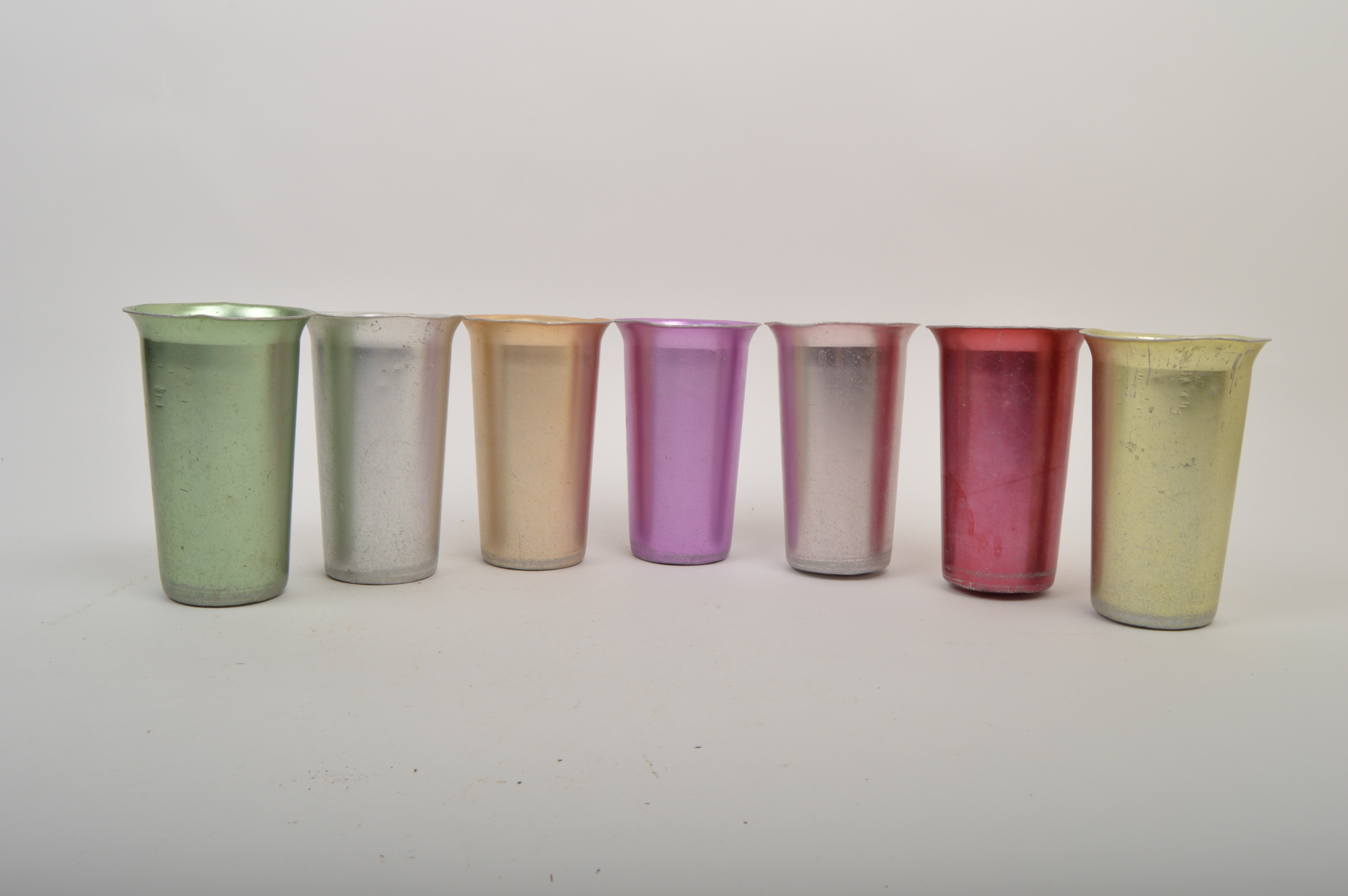 Vintage Zephyr Ware Metal Cups