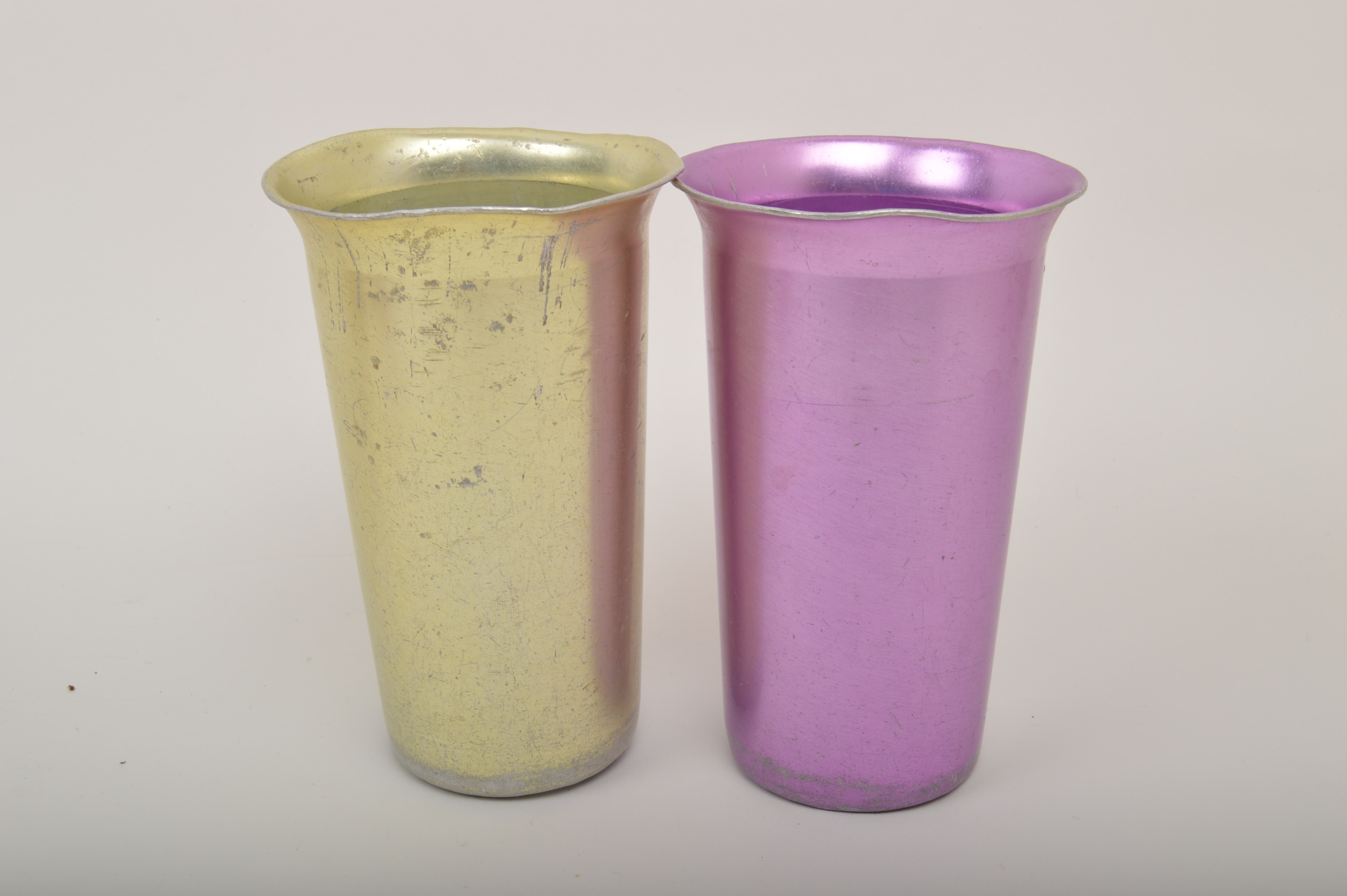 Vintage Zephyr Ware Metal Cups