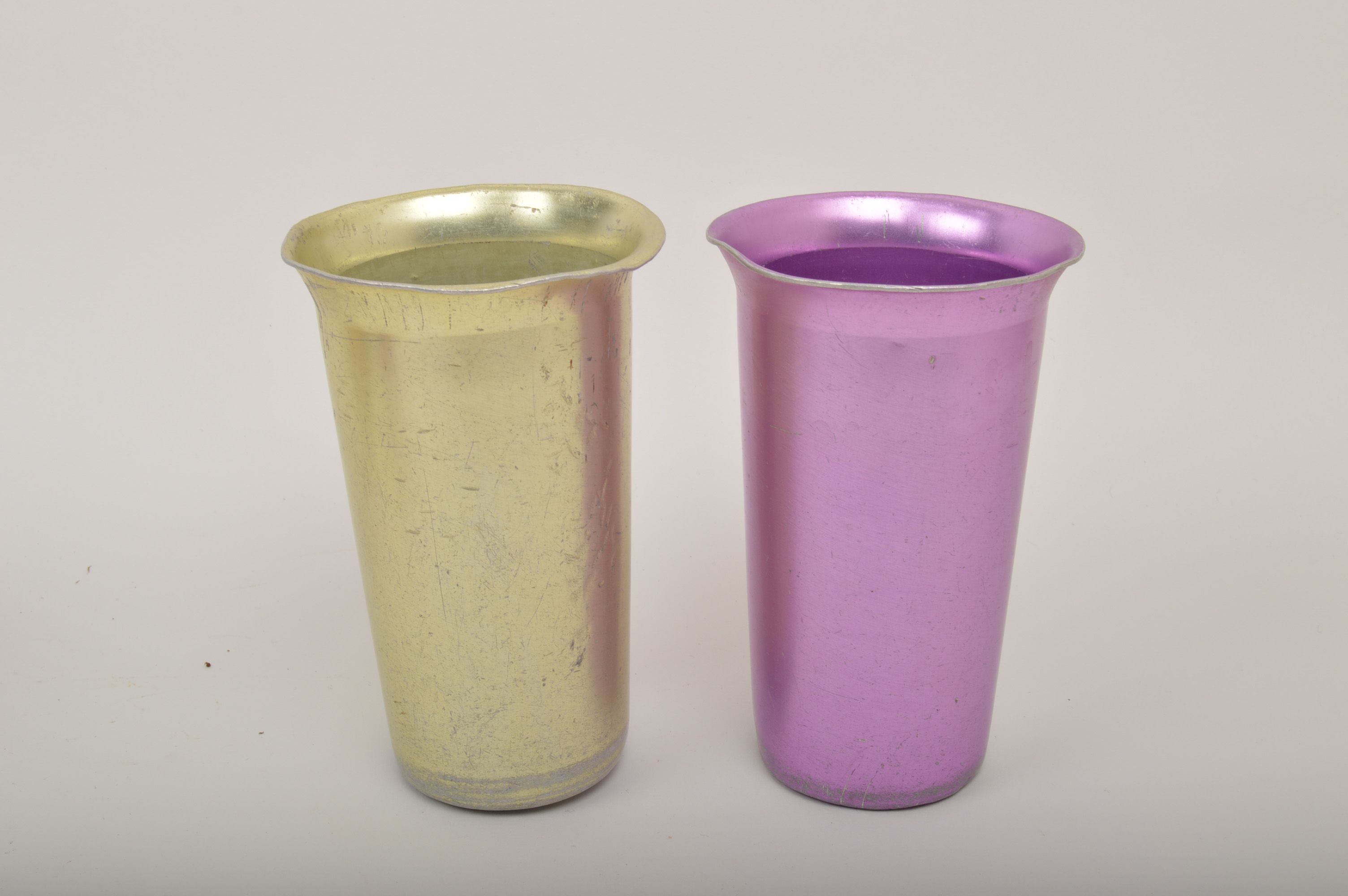 Vintage Zephyr Ware Metal Cups