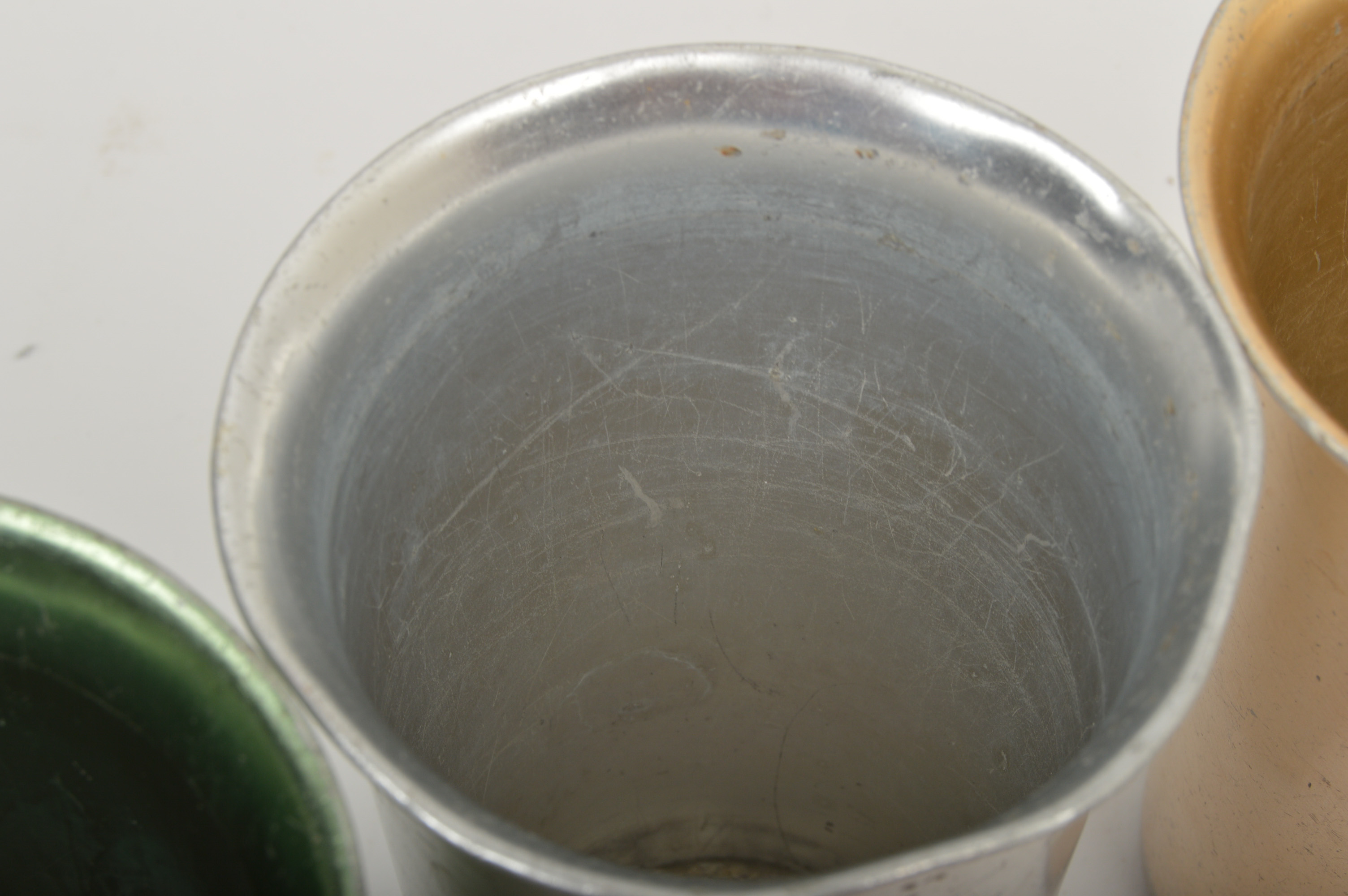 Vintage Zephyr Ware Metal Cups
