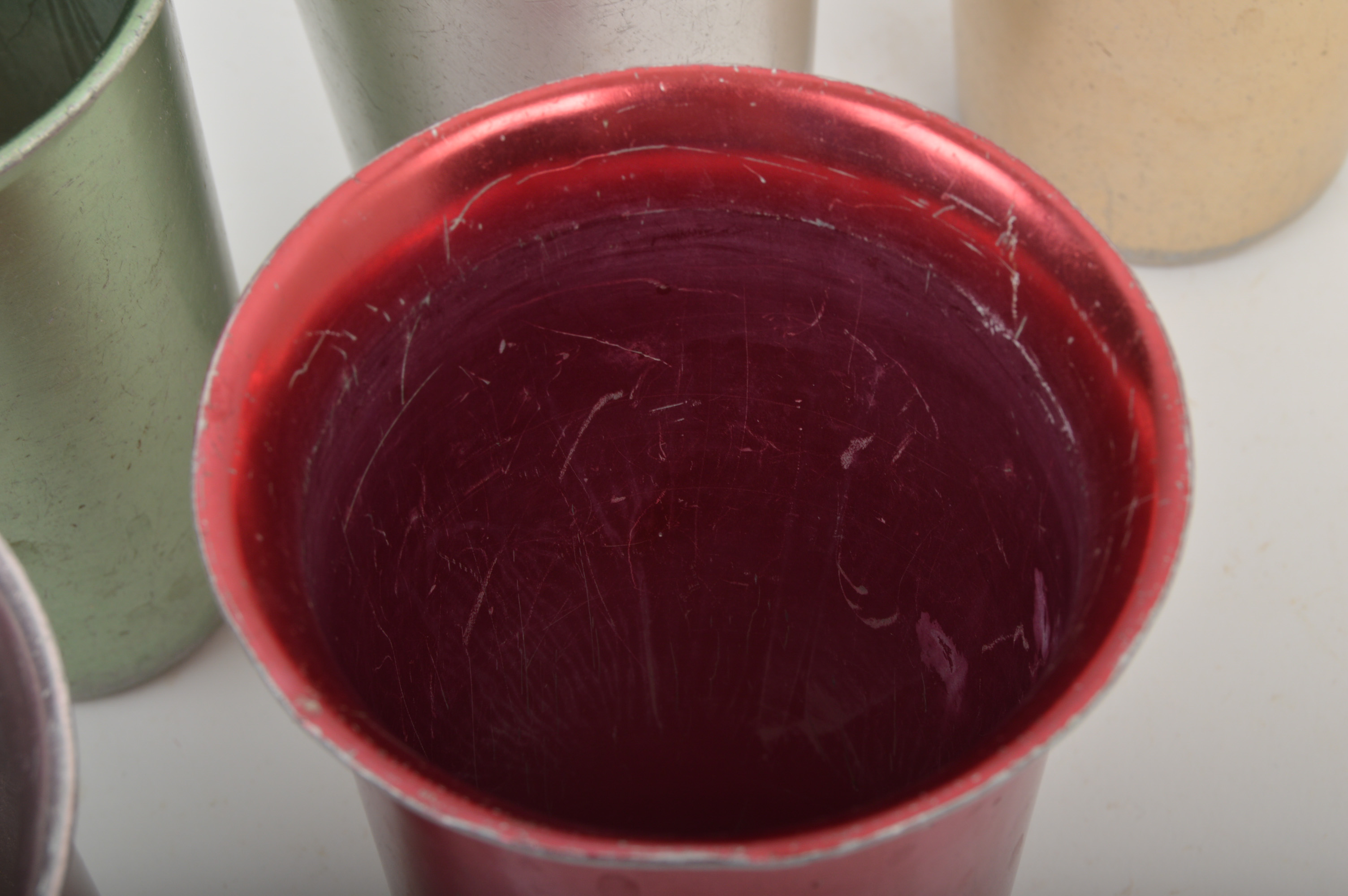 Vintage Zephyr Ware Metal Cups