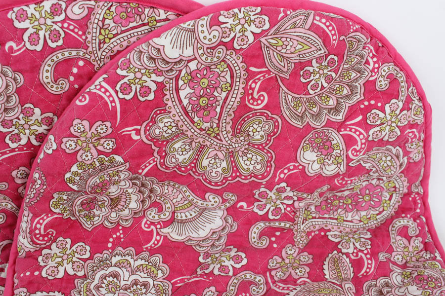 Basket Serving Tray and Paisley Hot Pads