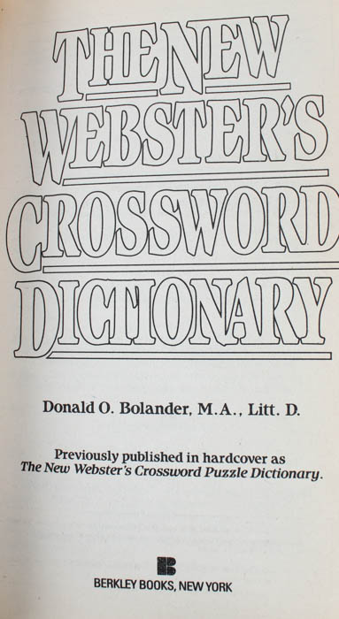 Dictionary Assortment